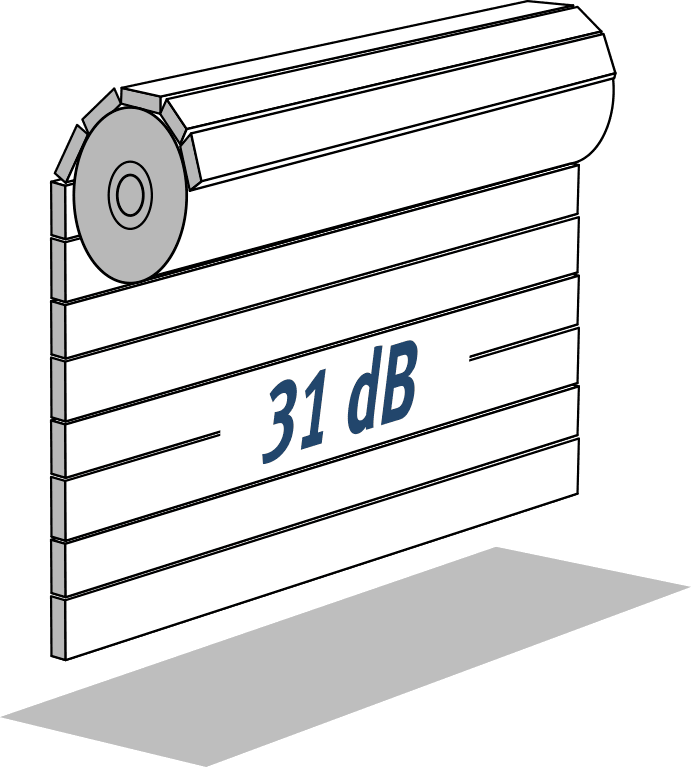 Schallschutz-Rolltor 31 dB