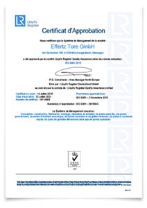 Effertz Certificate